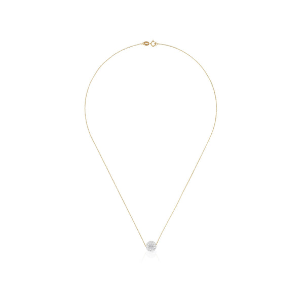 Collar “Bulle De Crystal” Oro amarillo 375/1000 y circonio