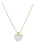 Collier "Coeur De Crystal" Or Jaune 375/1000 Et Zirconium