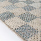 Muted Checkerboard – Chodnik dywanowy nadający się do prania