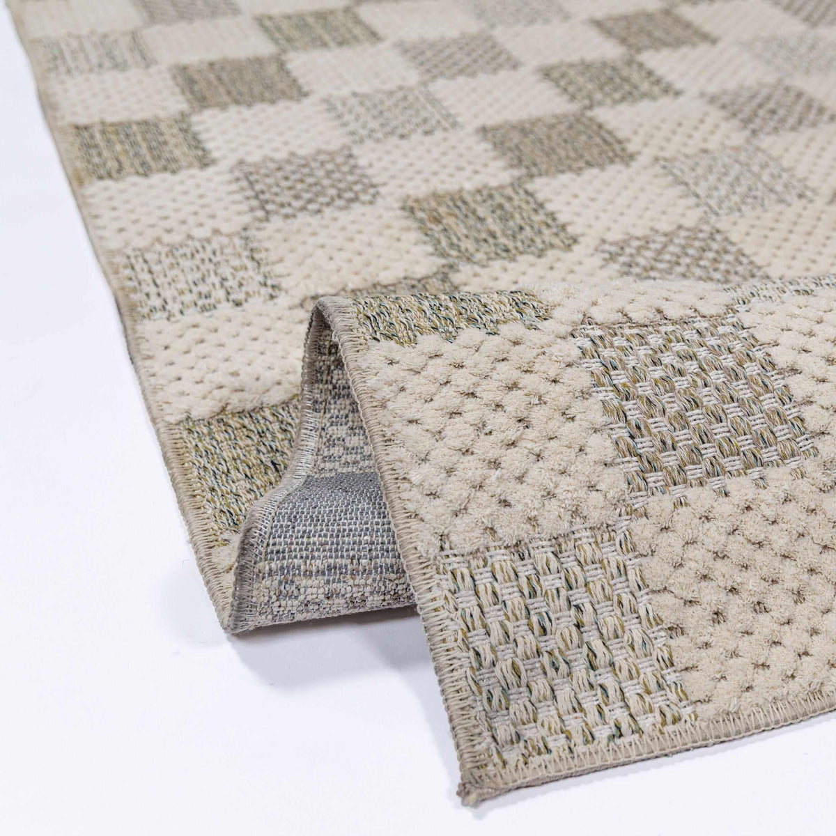 Muted Checkerboard – Chodnik dywanowy nadający się do prania