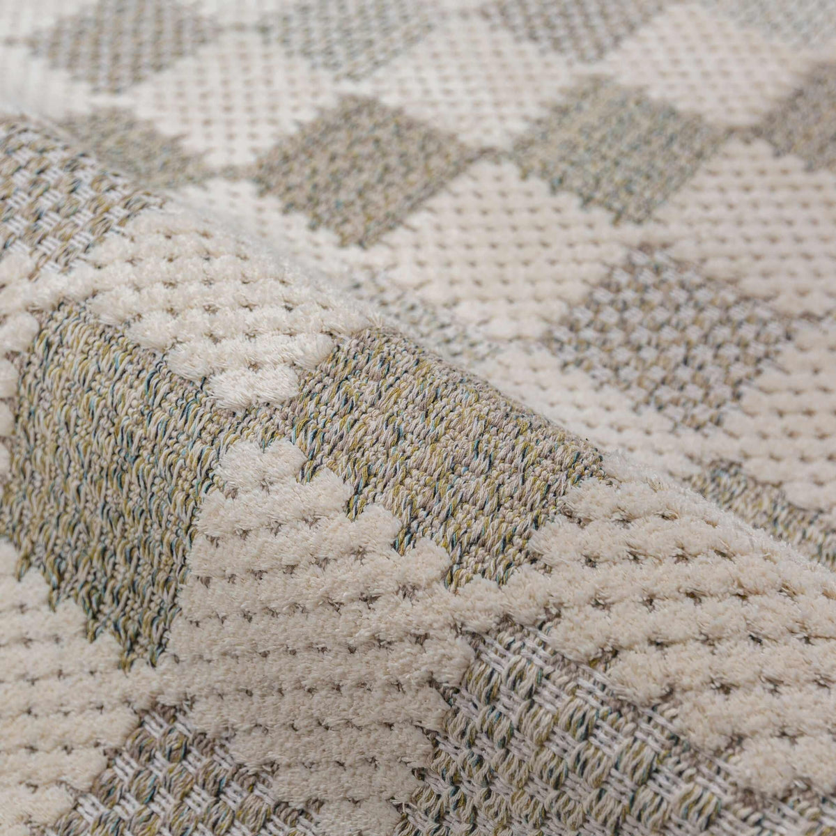 Muted Checkerboard – Chodnik dywanowy nadający się do prania