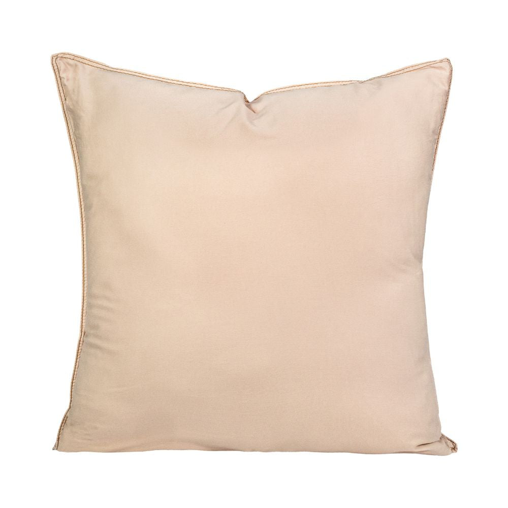 Taie D'Oreiller En Satin De Coton - Beige