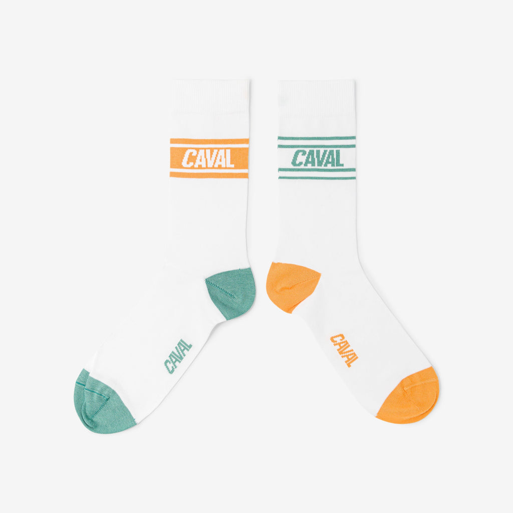 Calcetines - Verde/Naranja - Claro