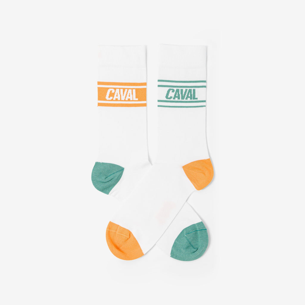 Chaussettes Chaussettes - Vert & Orange - Light