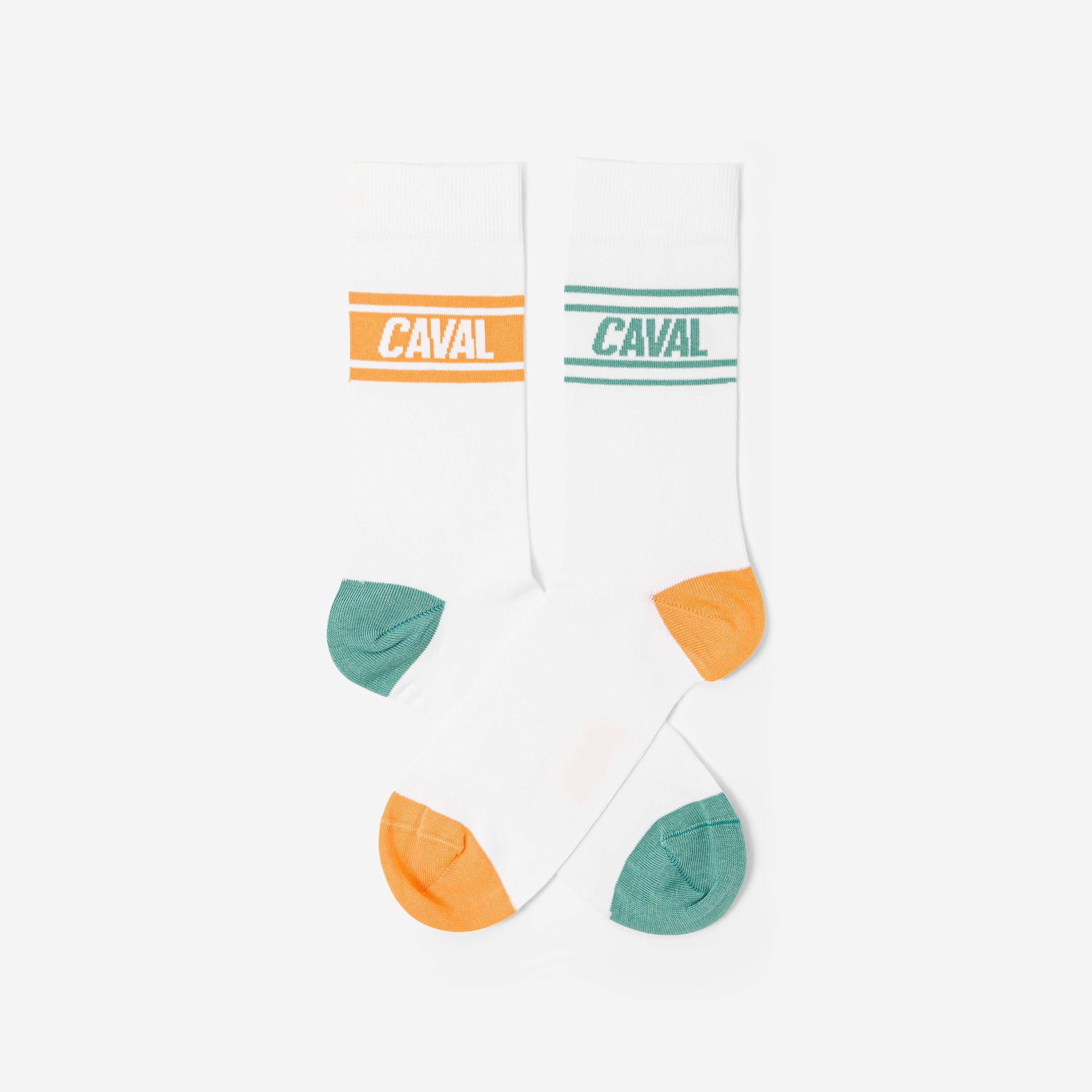 Chaussettes Chaussettes - Vert & Orange - Light