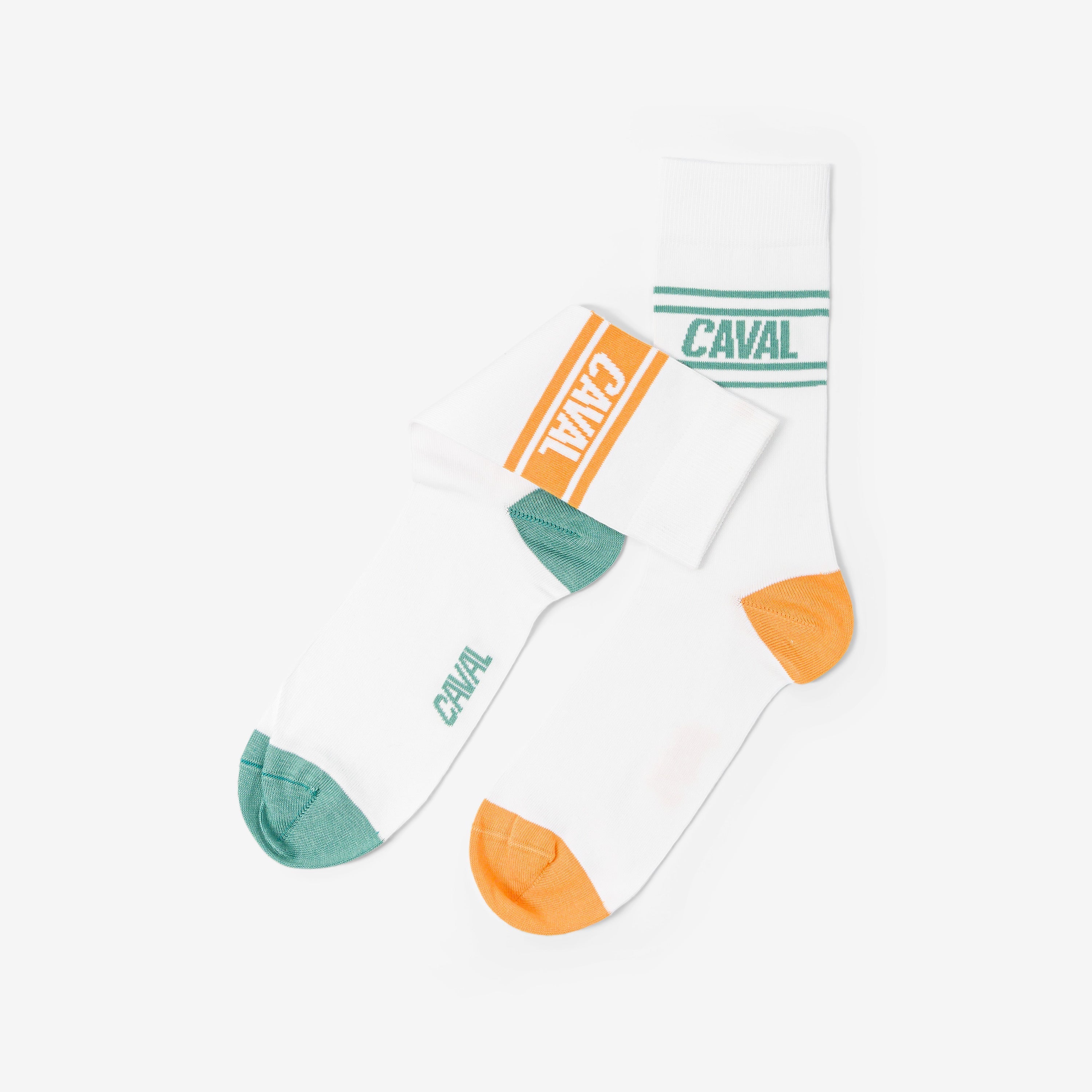 Chaussettes Chaussettes - Vert & Orange - Light