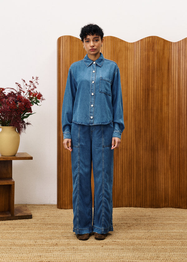 Hose Balsamine - Jeansblau