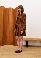 Robe Oeillet - Marron Glace