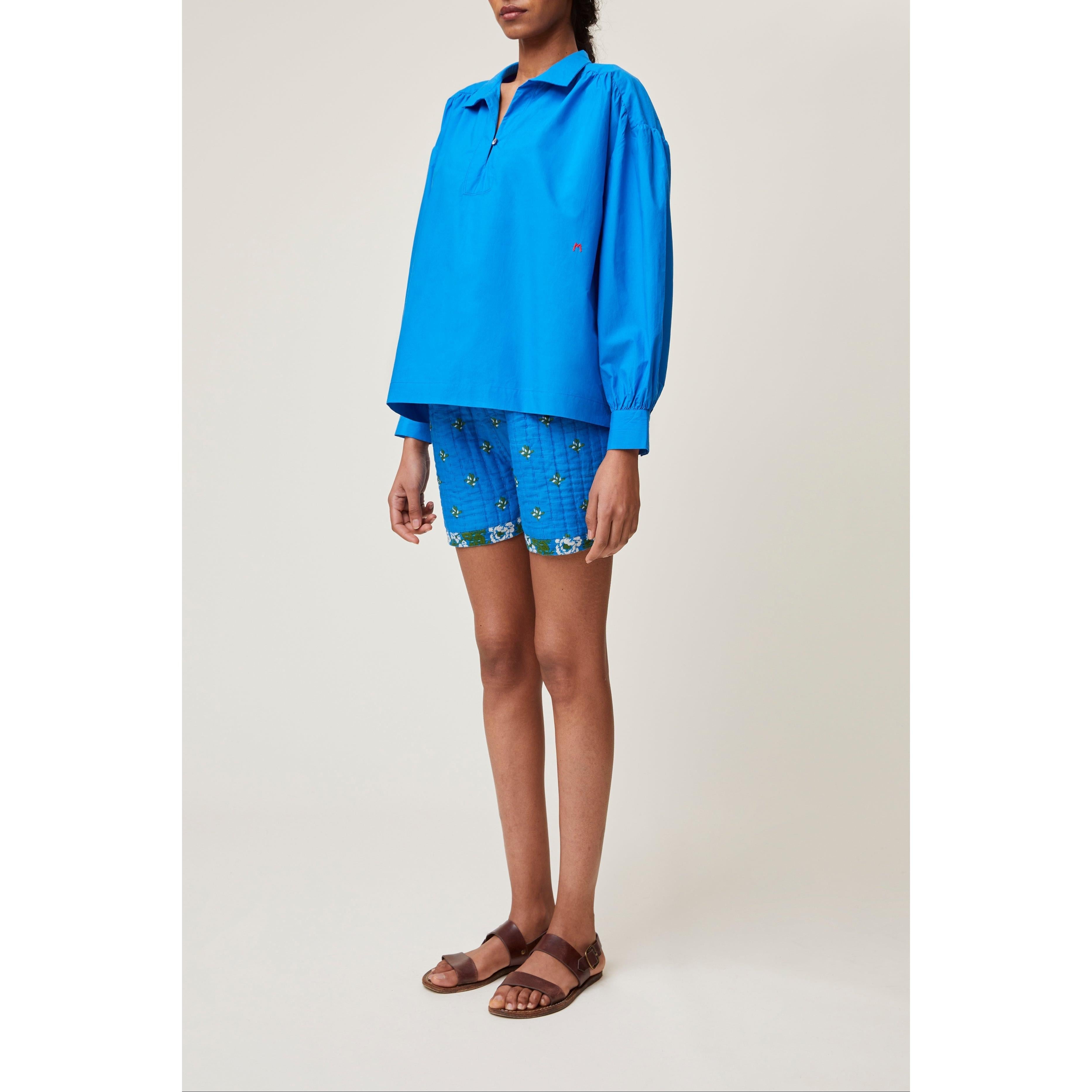Camisa Malou N°731 - Popelina Blue Worker