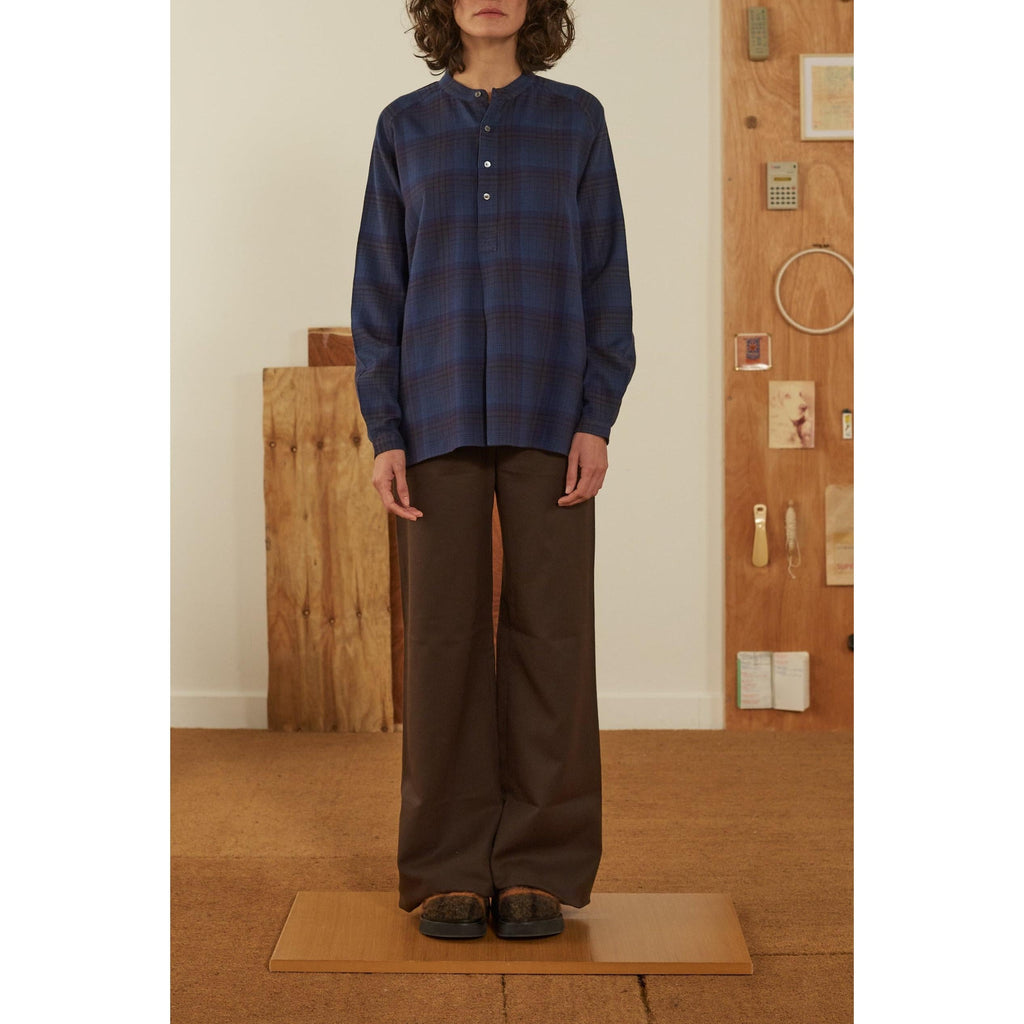 Blouse Nina N°707 - Checks Verone Navy Blue