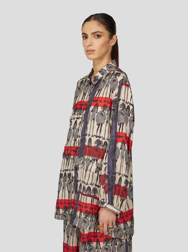Buffalo Long Shirt In Rift Print