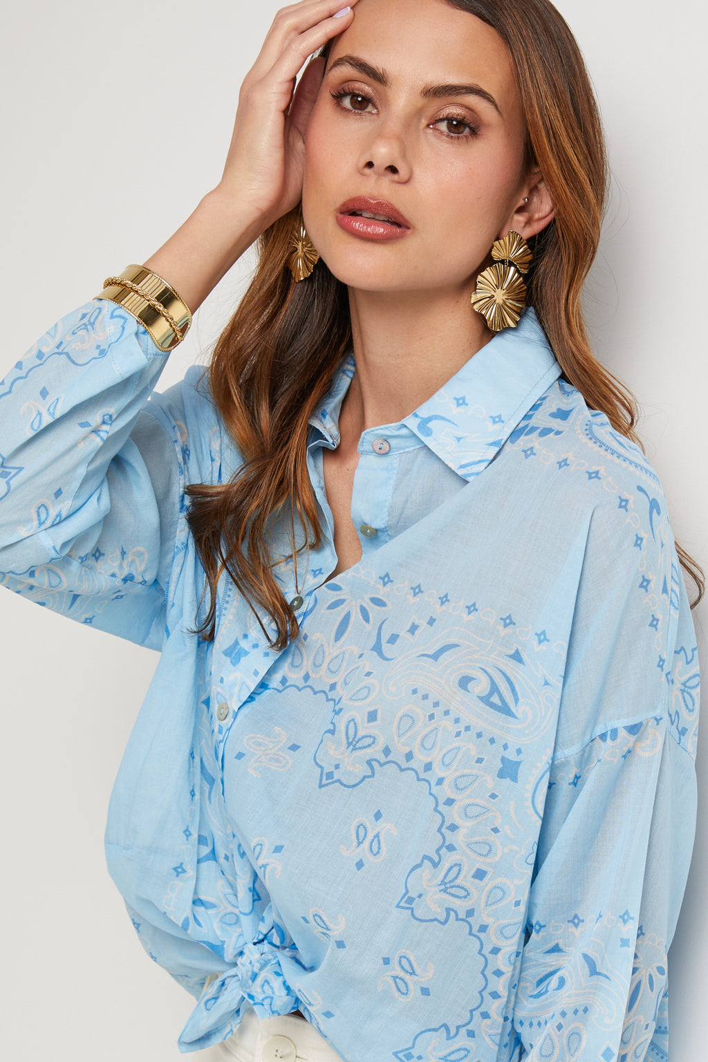 Chemise - Ciel - Femme