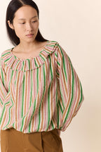 Camisa con tiras circulares