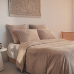 Taie D'Oreiller En Satin De Coton - Beige
