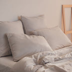 Taie D'Oreiller En Satin De Coton - Blanc