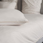Taie D'Oreiller En Satin De Coton - Blanc