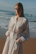Shirt - Chiara - Ecru Curry Stripe