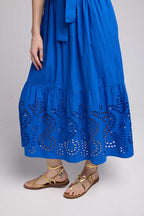 Long Short Sleeve Dress - Blue