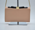 Sac See By Chloé Wallet On Chain Cuir Grainé Rose Pastel