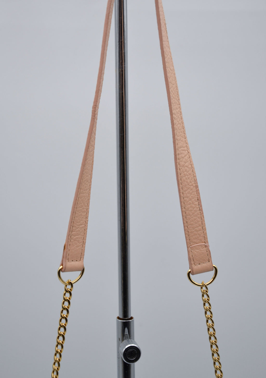 Sac See By Chloé Wallet On Chain Cuir Grainé Rose Pastel