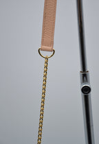 Sac See By Chloé Wallet On Chain Cuir Grainé Rose Pastel
