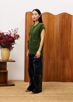 Matcha Cardigan - Moss Green