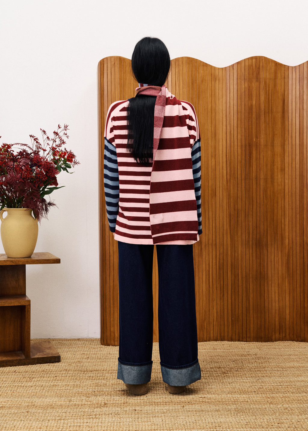 Set De Pull-Echarpe Persan - Rose