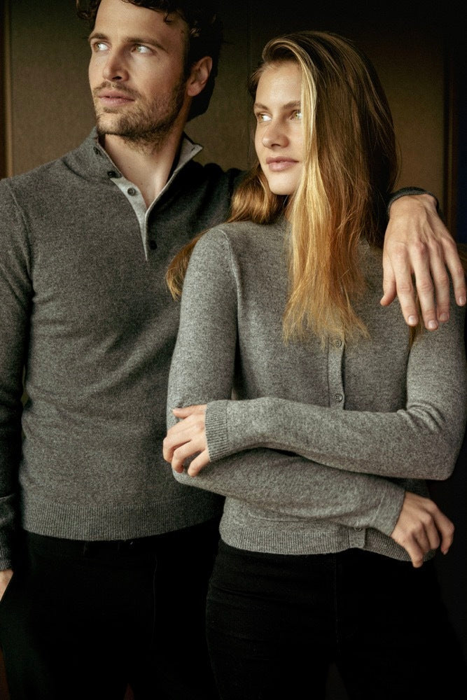 Cardigan Cintre A Poches Lignes Pointelle - Flanelle - Femme