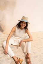 Chapeau Panama - Azur