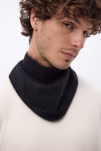 Petit Bandana Triangle – Cachemire Brossé Chris - Noir - Homme