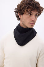 Petit Bandana Triangle – Cachemire Brossé Chris - Noir - Homme