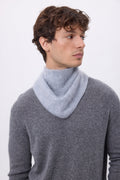 Petit Bandana Triangle – Cachemire Brossé Chris - Gris Clair - Homme