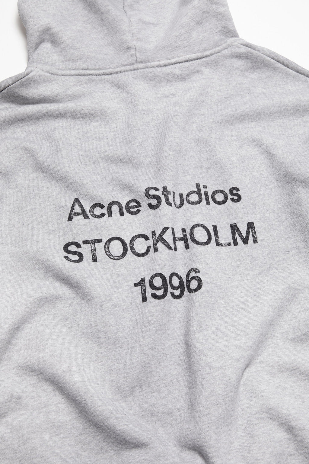 Sudadera con capucha Fleece Logo – Acne Studios – Gris Vigoré