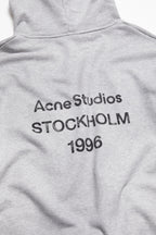 Sudadera con capucha Fleece Logo – Acne Studios – Gris Vigoré
