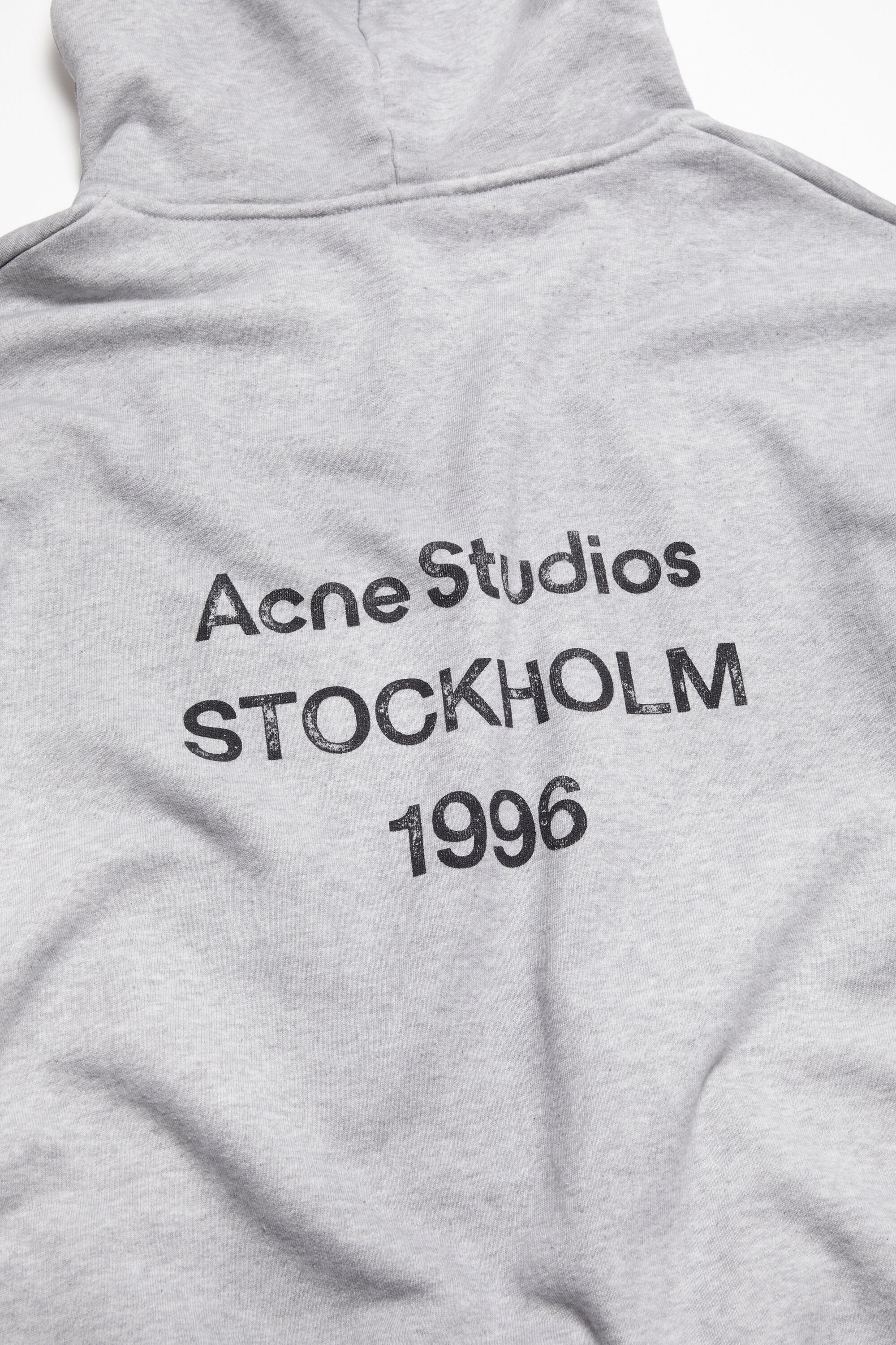 Sudadera con capucha Fleece Logo – Acne Studios – Gris Vigoré