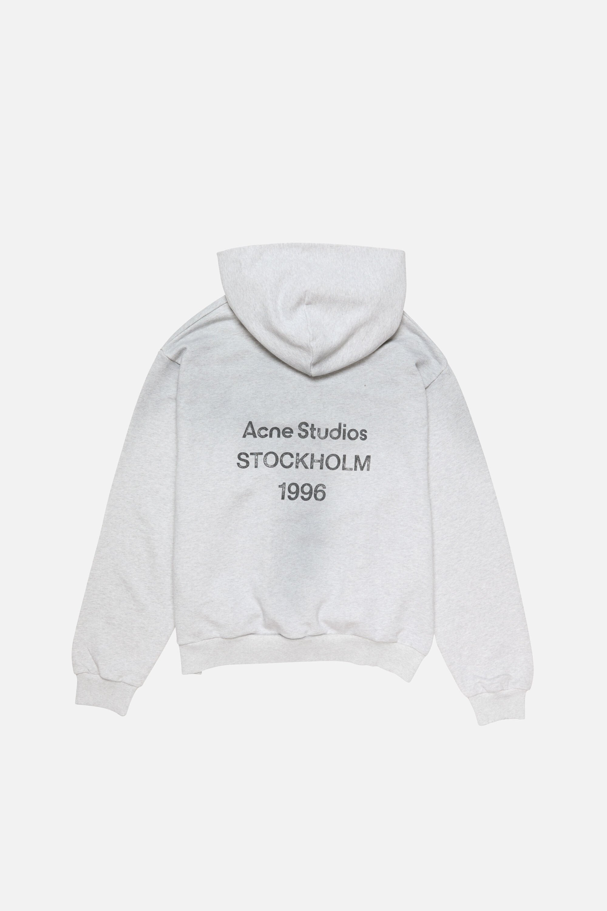 Sudadera con capucha Fleece Logo – Acne Studios – Gris Vigoré