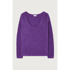 Jersey Midi Amplio Cuello Redondo - Violet - Mujer