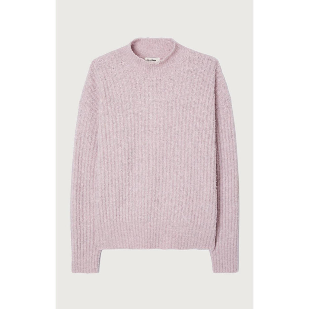 Jersey Cuello Alto - Baby Lilas Chine - Mujer