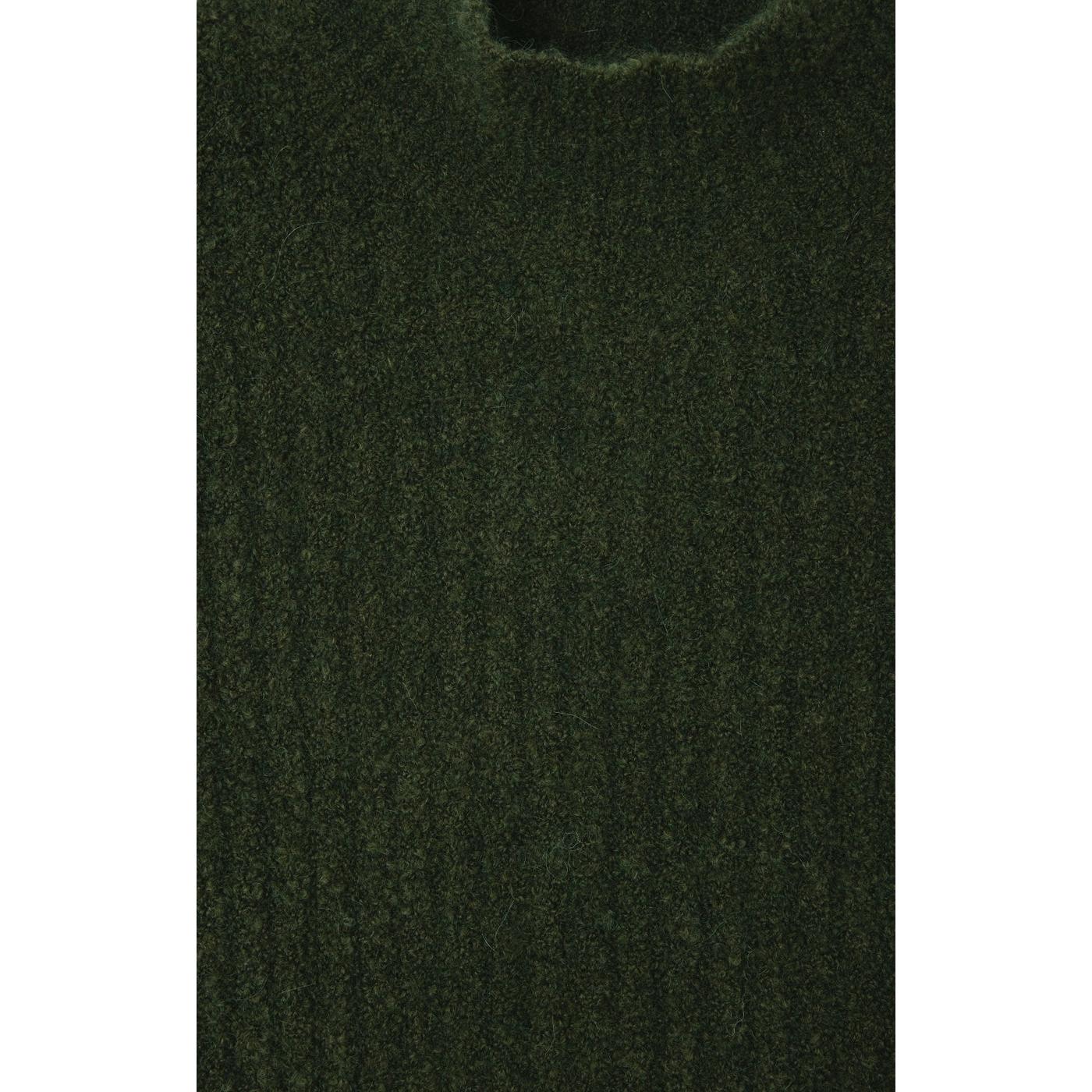Pull Col Montant - Kaki Chine Noir - Femme
