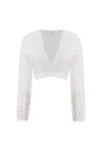 Nana Top - White Palm Tree