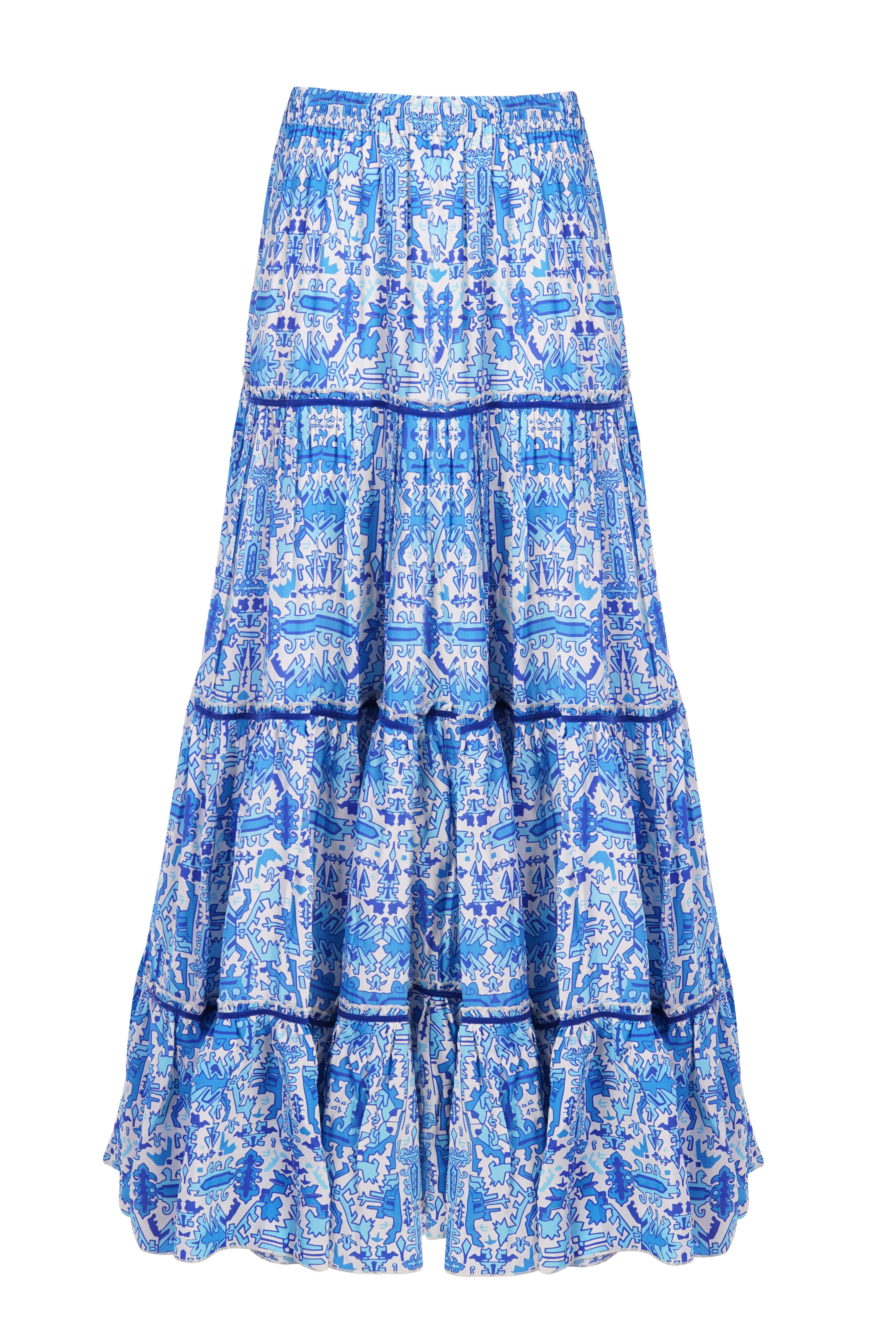 Marine Skirt - Aztec Blue