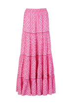 Navy Slip Skirt - Pink Lotus
