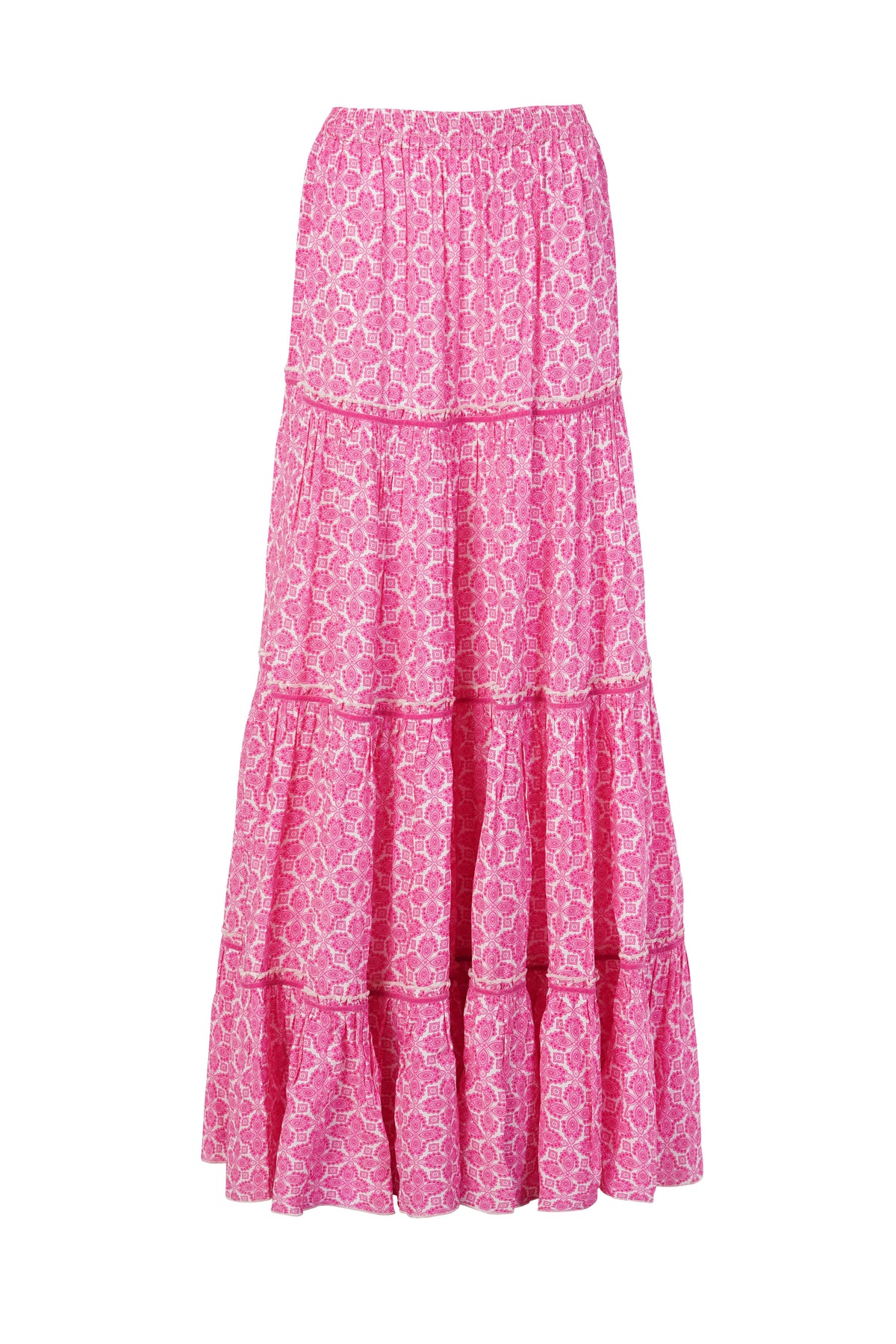 Navy Slip Skirt - Pink Lotus