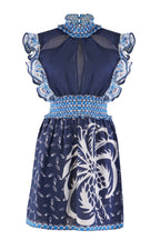 Vestido Crystal - Blue Palm Tree