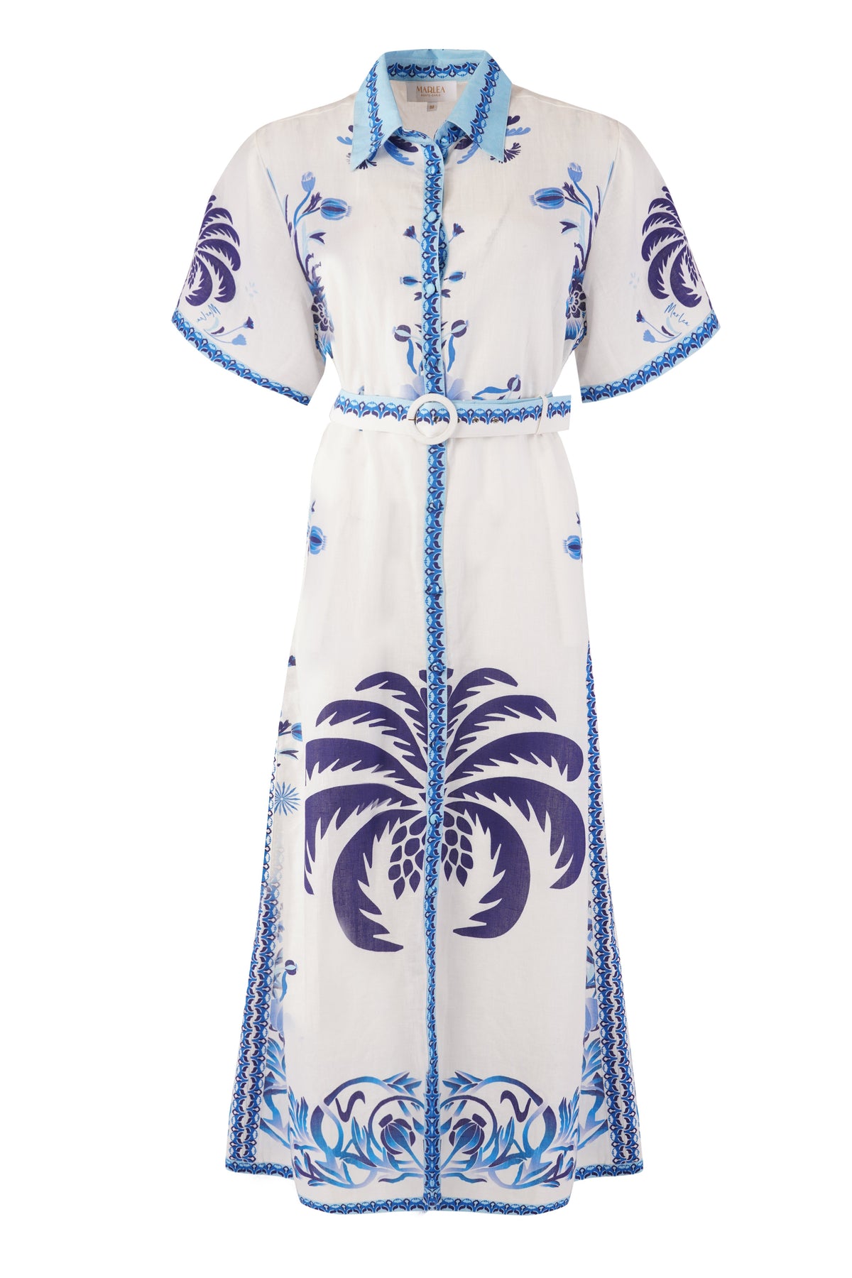 Vestido Chiara - Blue Palm Tree