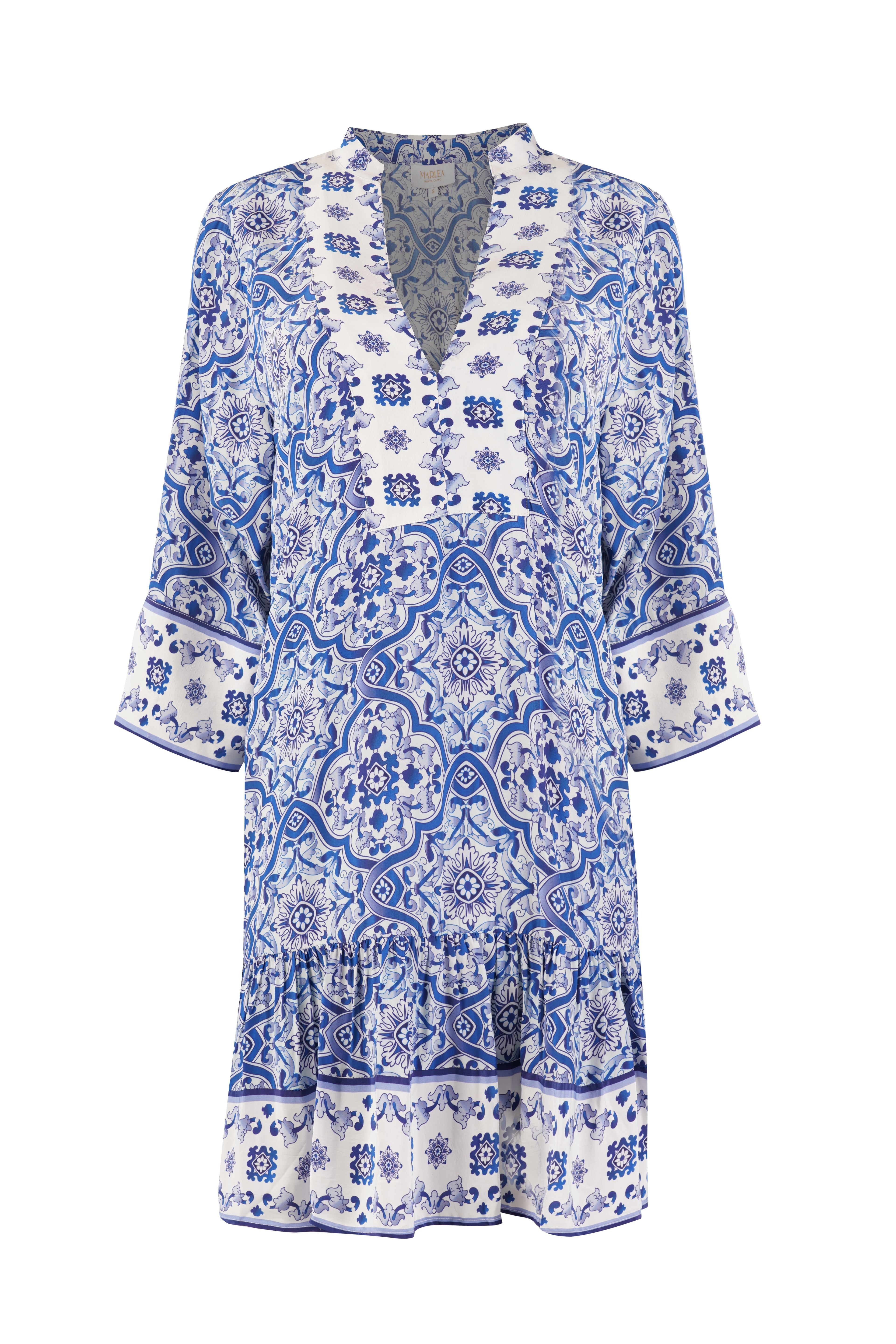 Vestido Bianca - Azulejo Azul