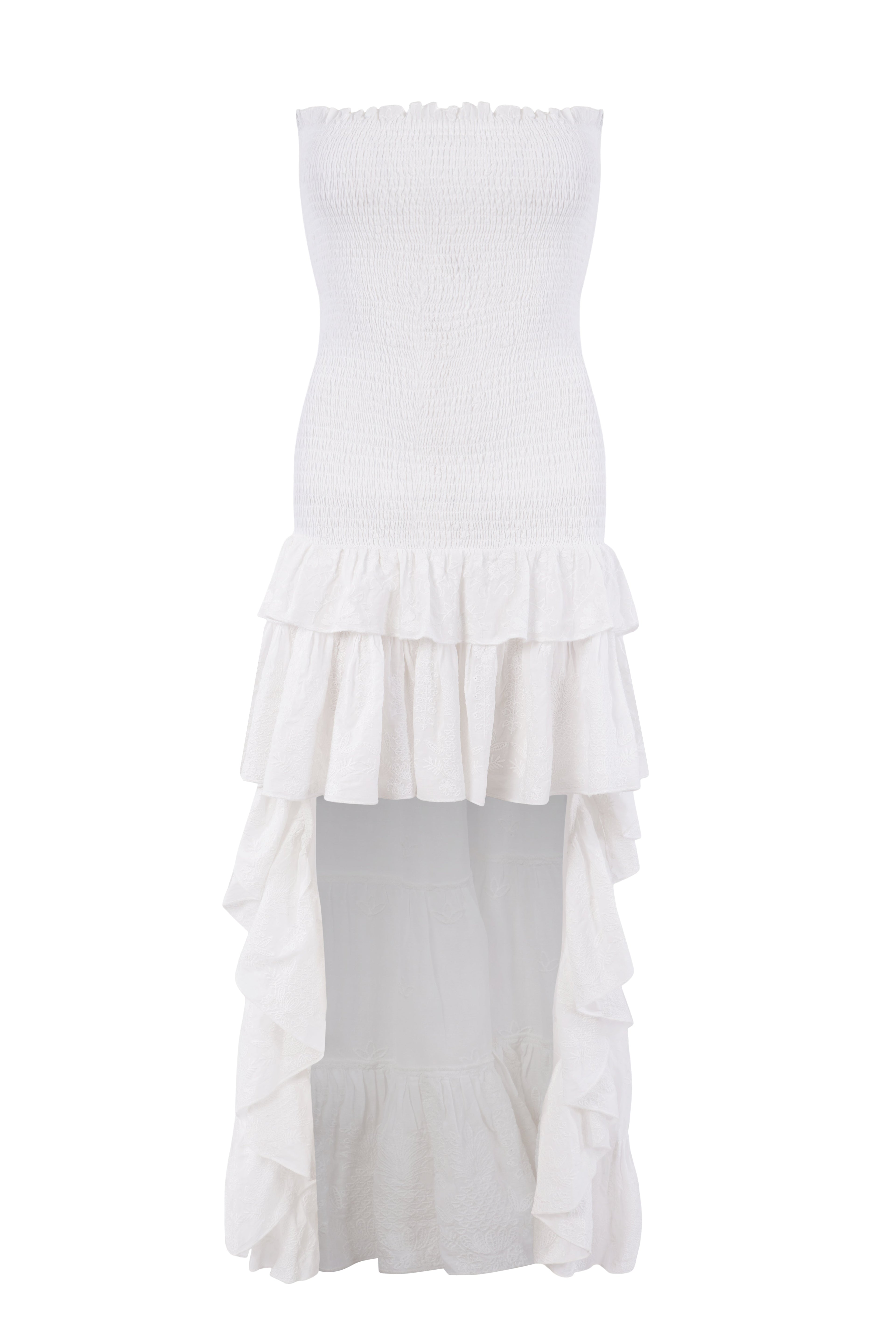 Livi Dress - White Embroidery