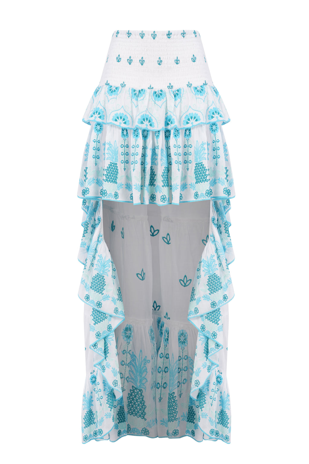 Falda Lisa - Aqua Pineapple