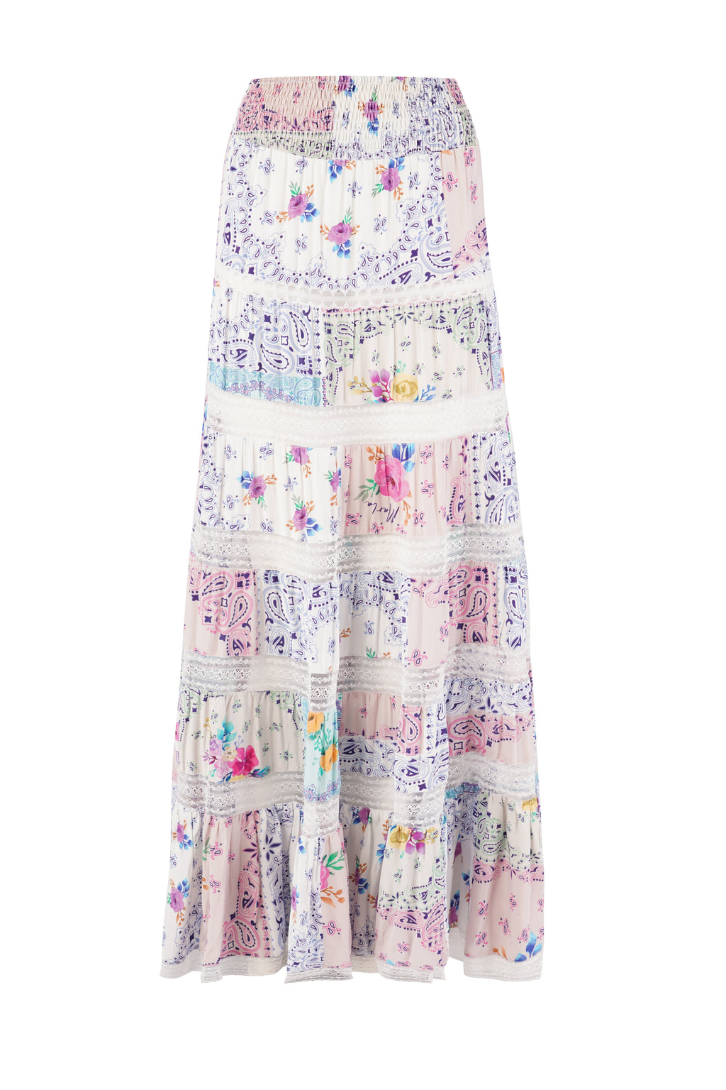 Thea Skirt - Paisley Floral Patch