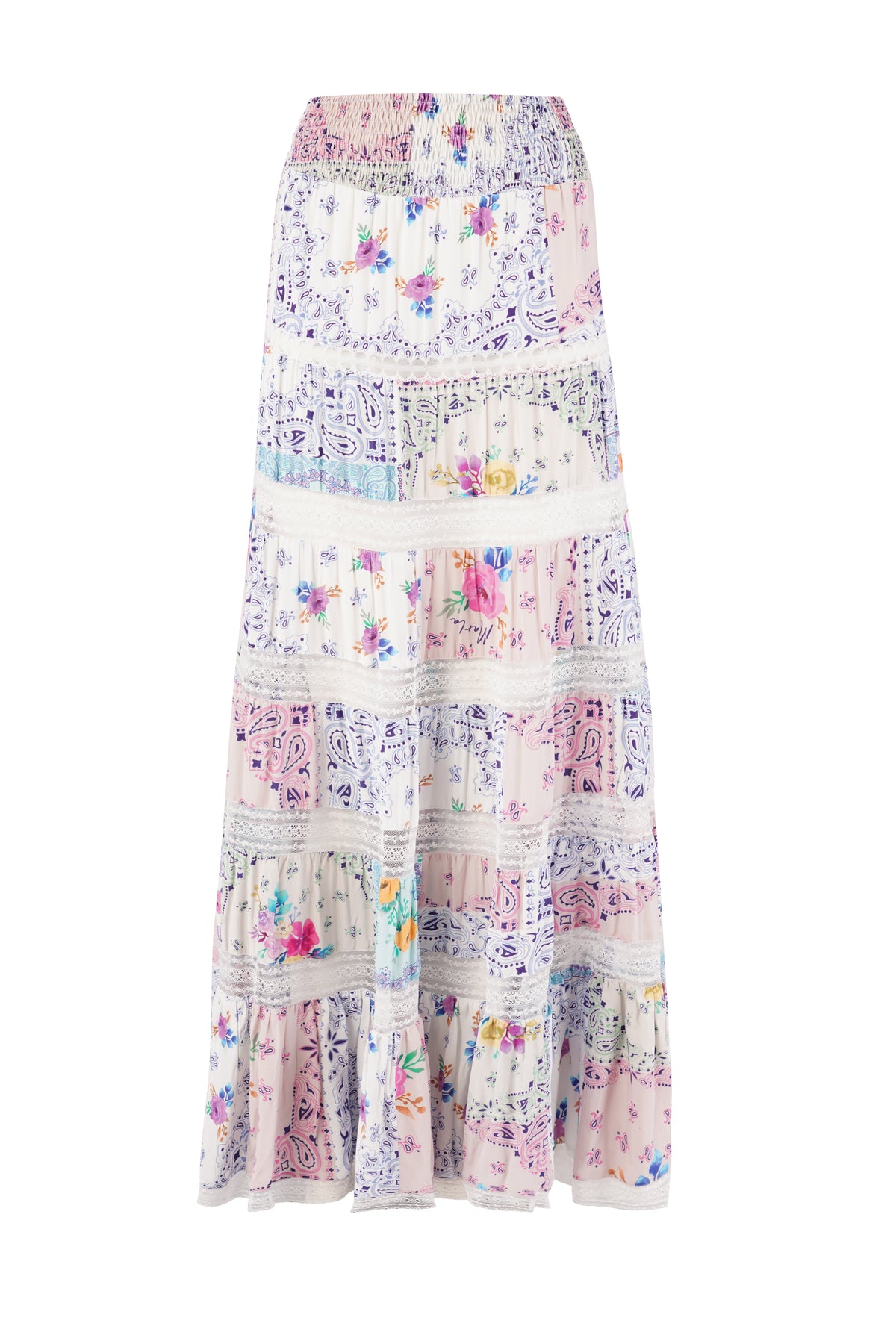 Thea Skirt - Paisley Floral Patch